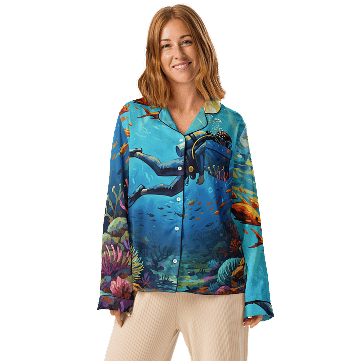 #300 - The Deep Dive Long-Sleeve Pajama Top product image (1)