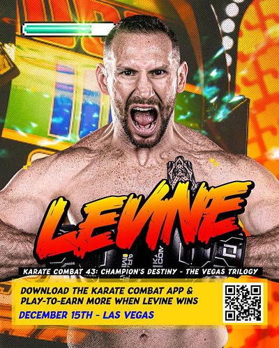 We are 8 DAYS AWAY!!!

Make sure you download the @karatecombat Karate Combat Vote Live App and use the code “LEVINE100” to g...