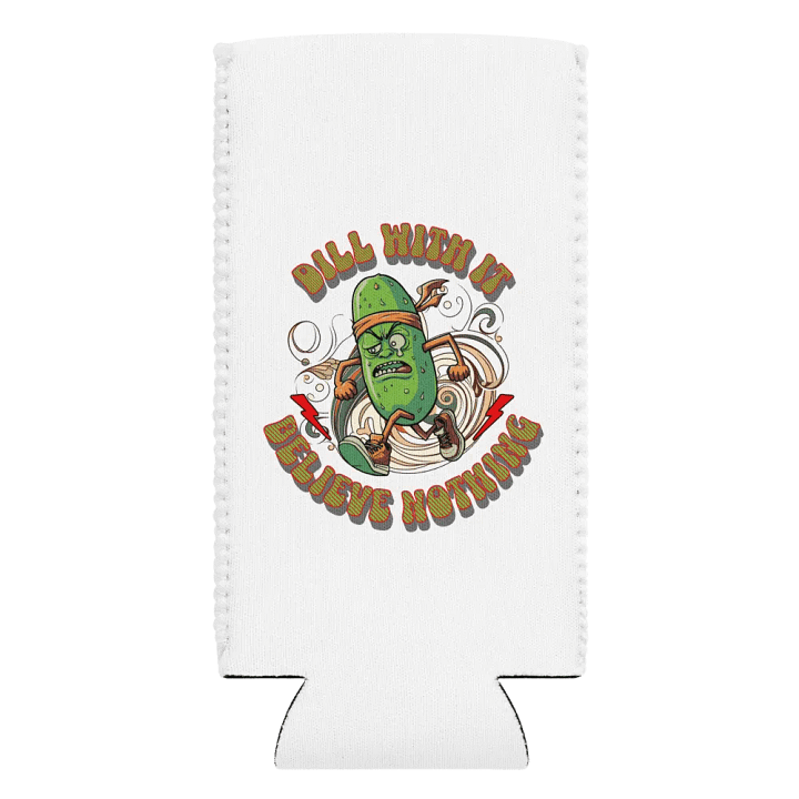 Dill With It Believe Nothing Running Pickle Can Cooler product image (2)