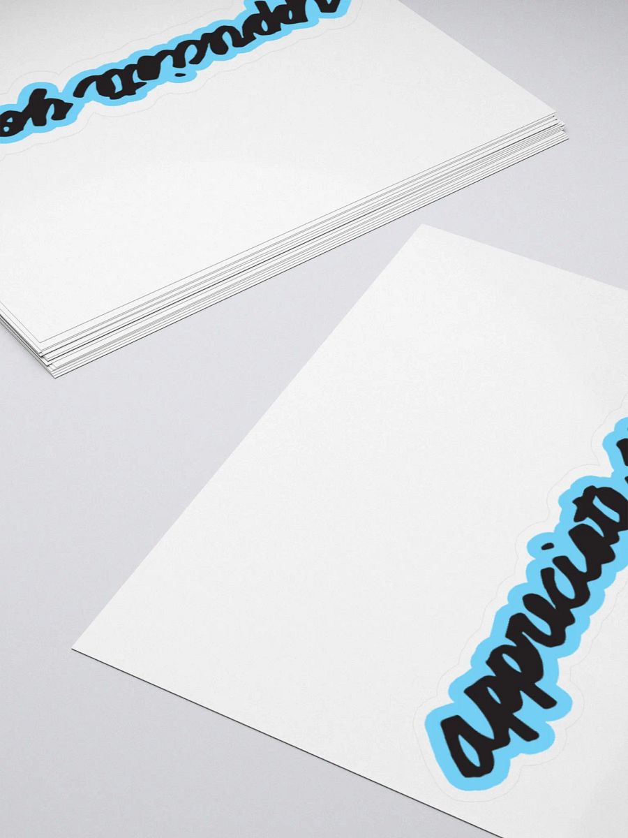 Blue Appreciate You Bubble-free stickers product image (11)