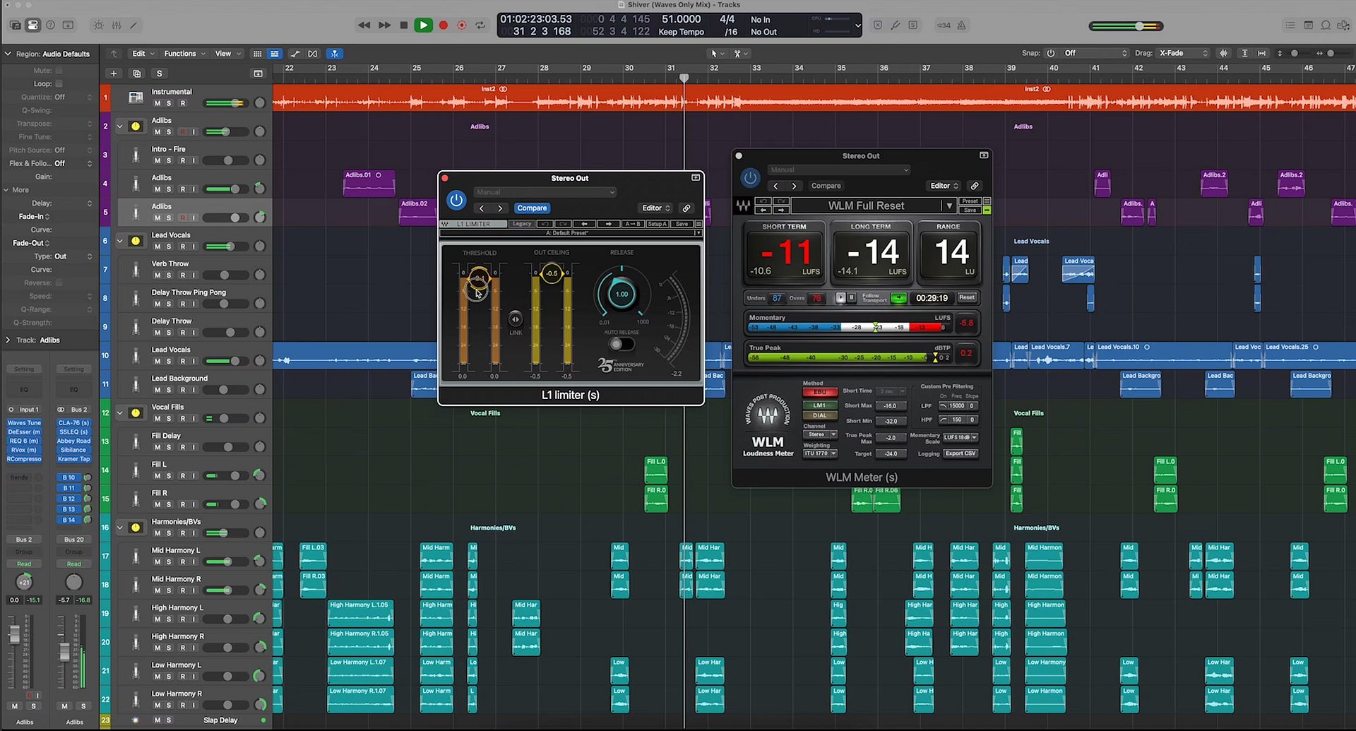 ALM R&B Vocal Mix Template #3 (Waves Plugins Only - Logic Pro) product image (3)