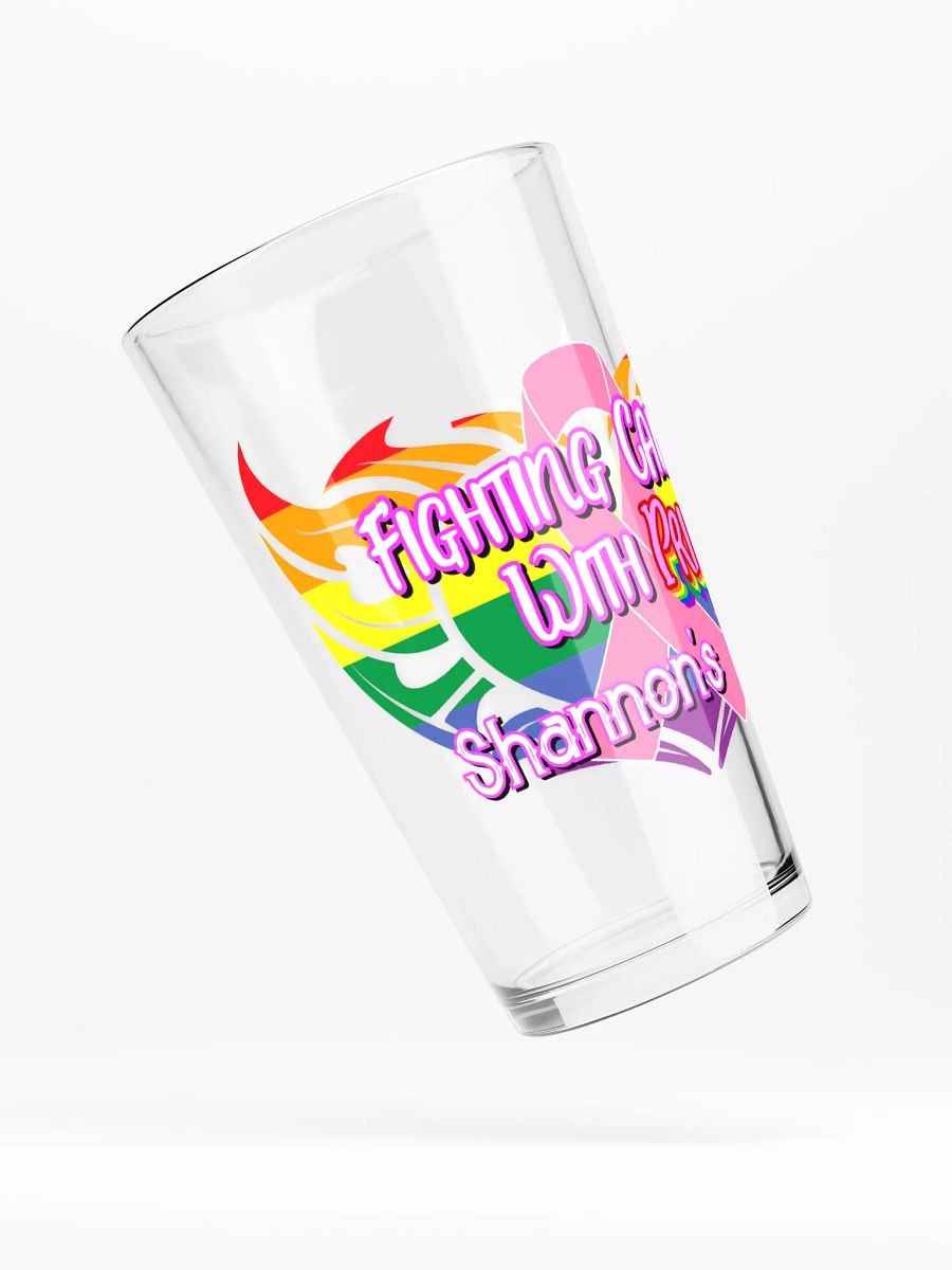 Fighting Cancer w/ Pride - Shaker Pint Glass product image (4)