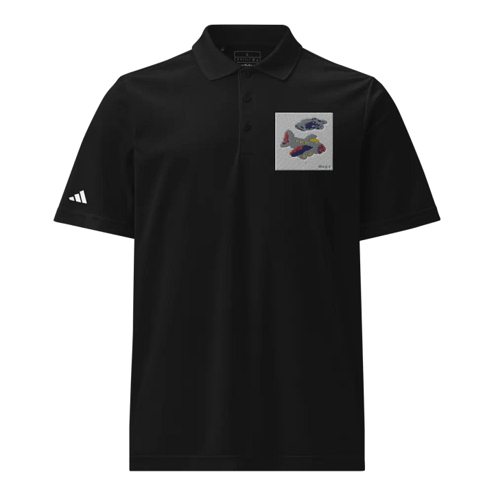 Kid Airplane (Adidas Sport Polo Shirt) product image (2)