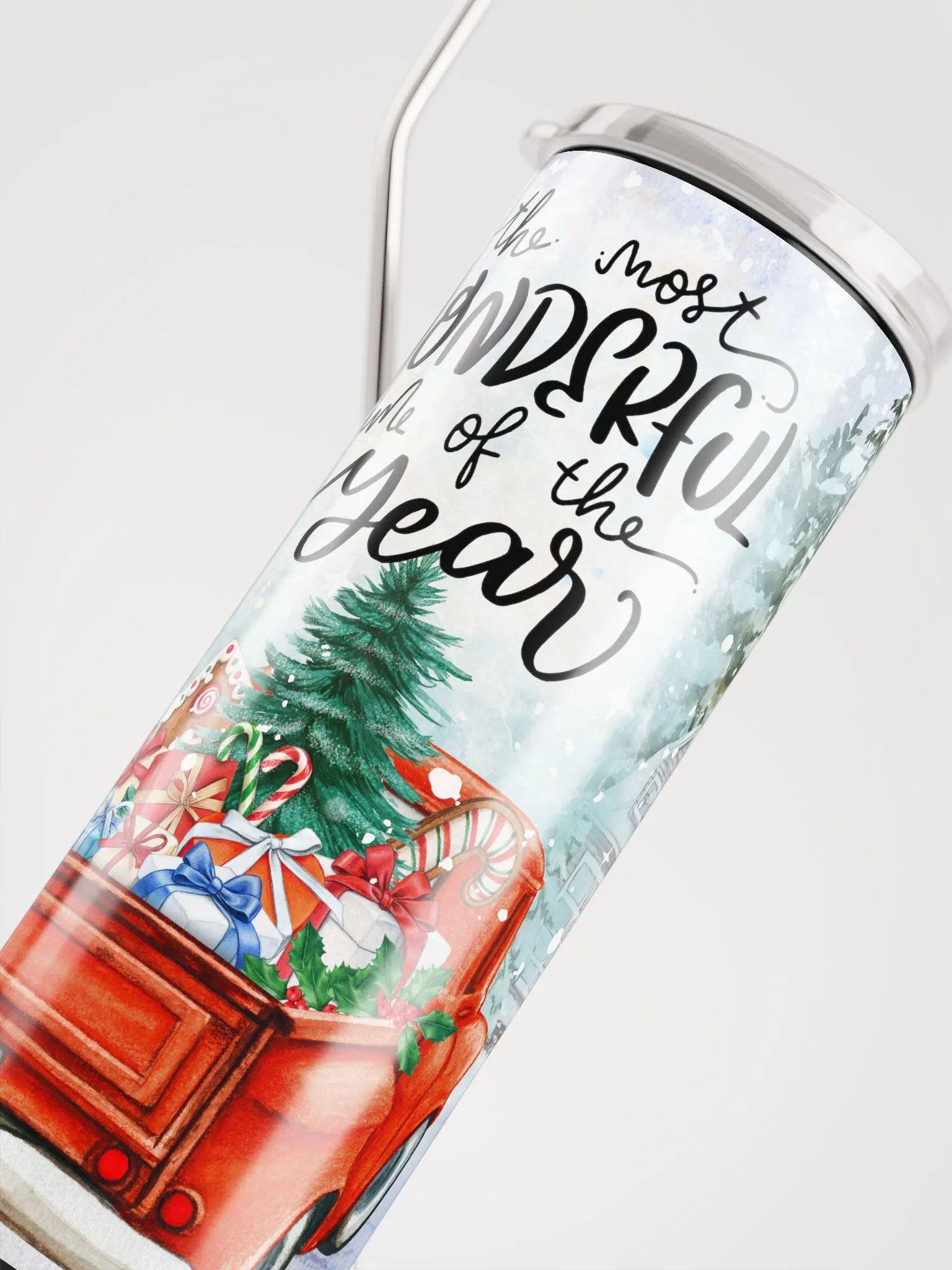 ITS THE MOST YEAR TUMBLER WITH REUSABLE STRAW product image (6)