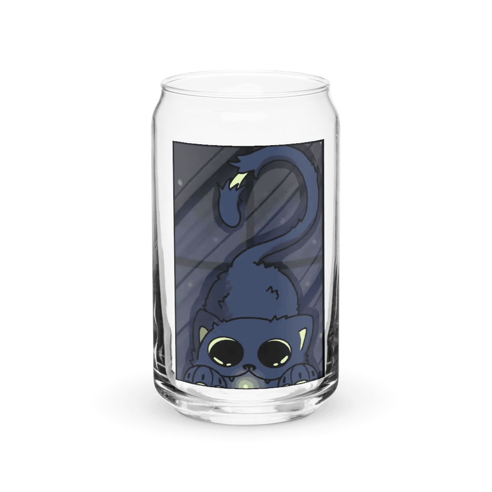 Whimsical Cat-Inspired Can-Shaped Glass product image (2)
