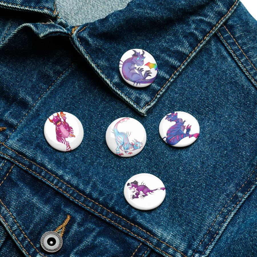 Whimsical Nycta Pin Button Set product image (7)
