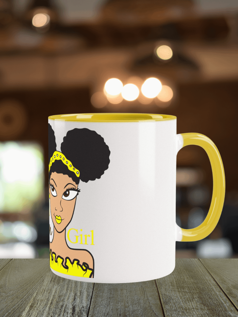 Cream Beautiful Brown Girl Mug product image (1)