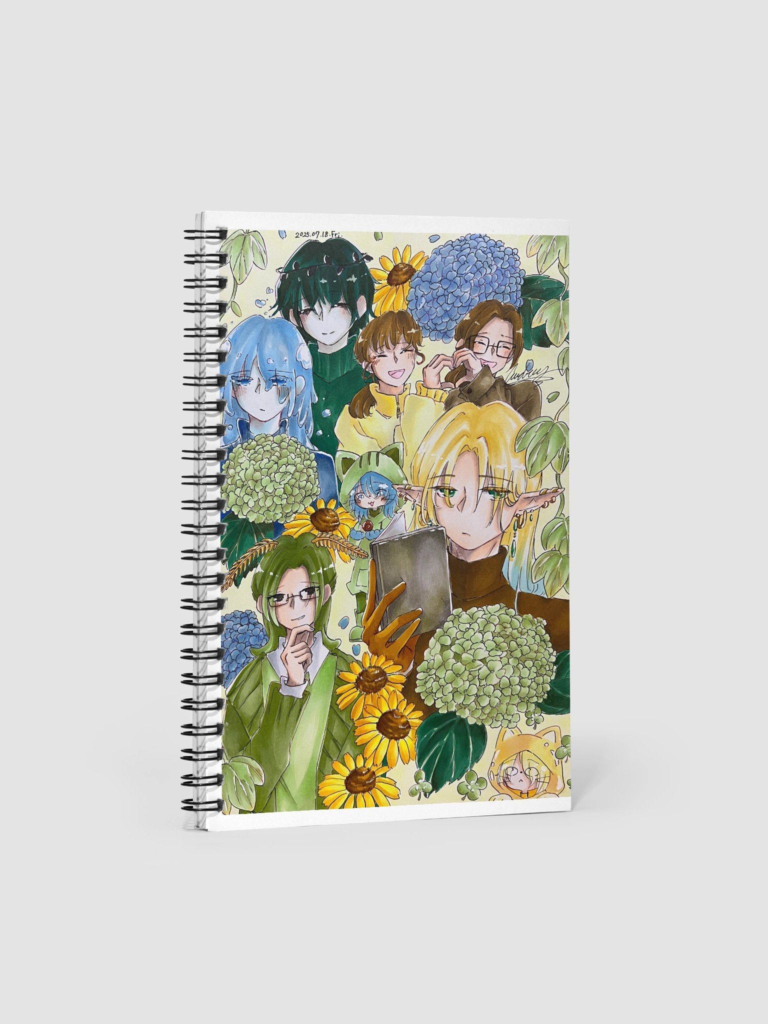 Green, Yellow, and Blue Notebook product image (2)