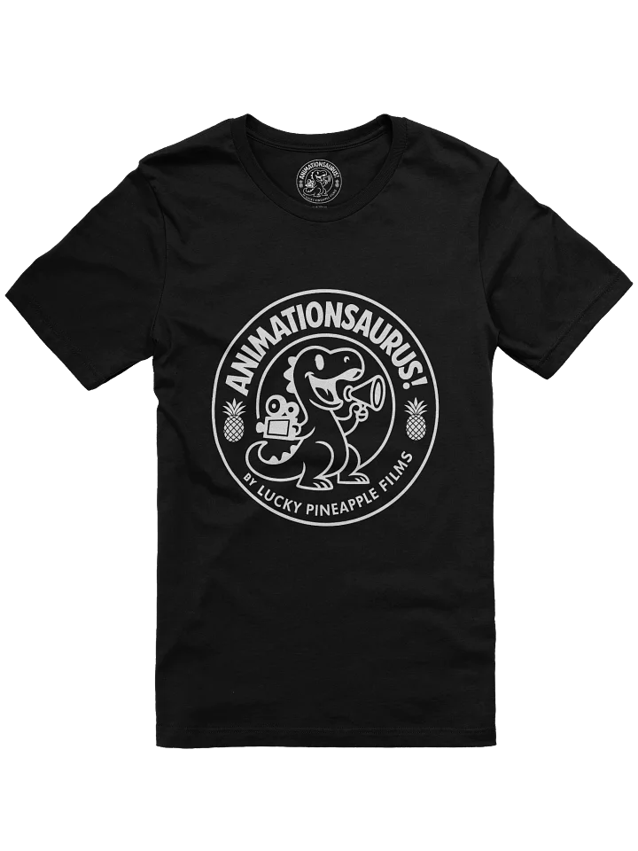 Animationsaurus! Dinosaur Logo (White) Concert Tee Fit Unisex T-Shirt product image (1)