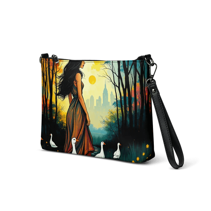 premium faux leather Serene Path All-Over Print Crossbody Bag product image (2)