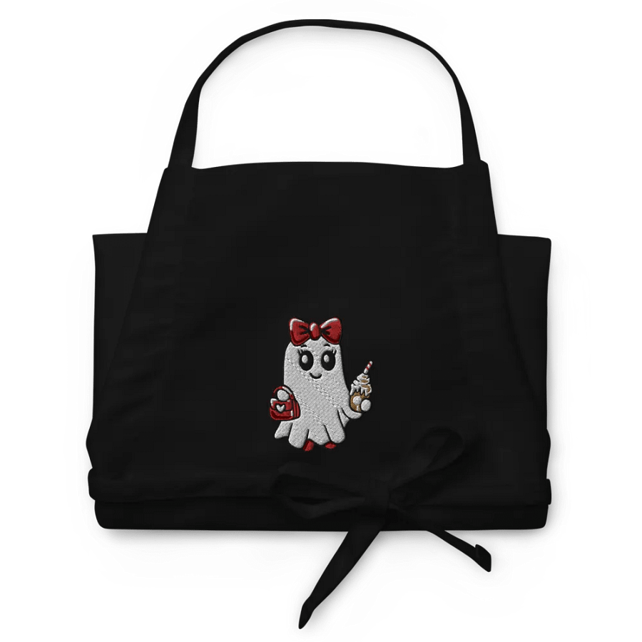 Stylish Ghost Embroidered Cooking Apron product image (4)