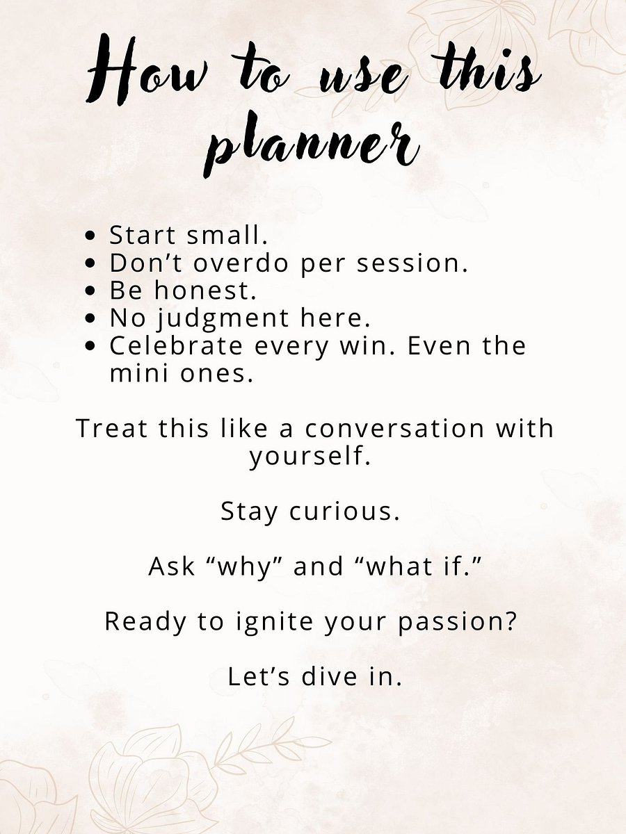 Find Your Passion Planner | Follow Your Passion Planner | Start Your Business Planner product image (3)