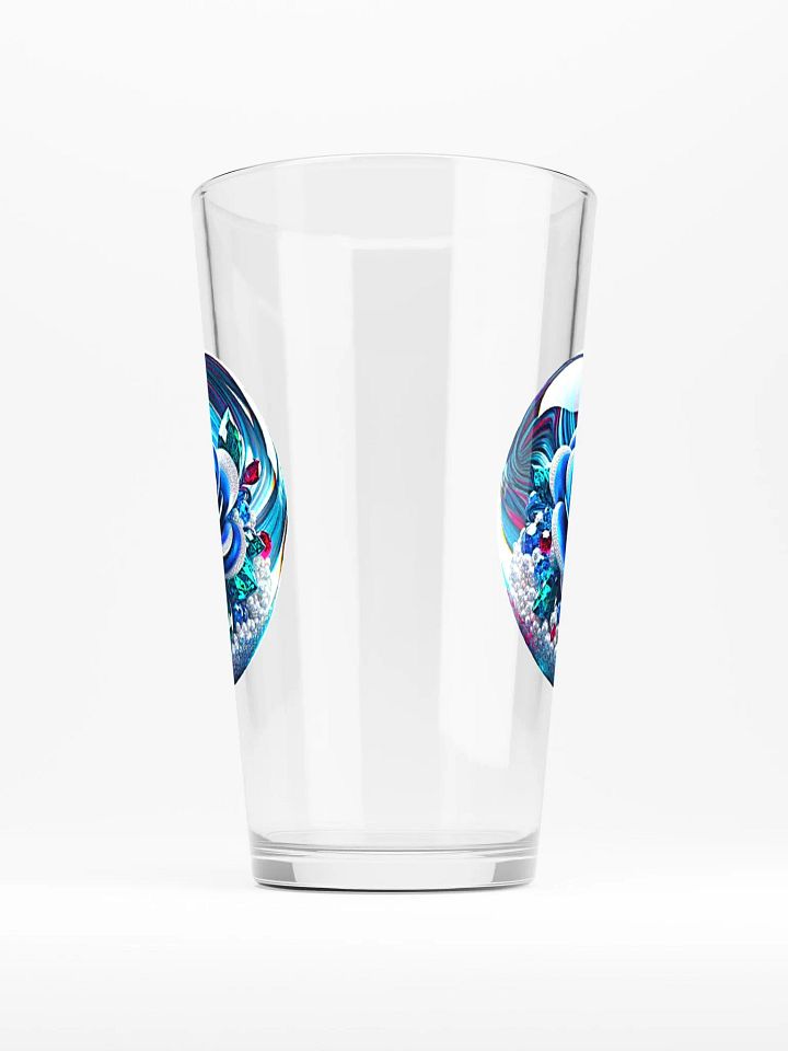 Blue Rose Marble Pint Glass product image (1)