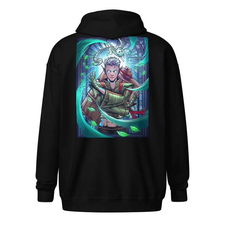 'A Depiction of The Fluttering Leaf' Zip-Up Hoodie product image (8)