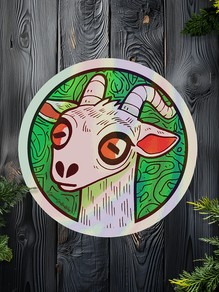 GOAT | 3D Holographic Kiss-Cut Sticker product image (1)
