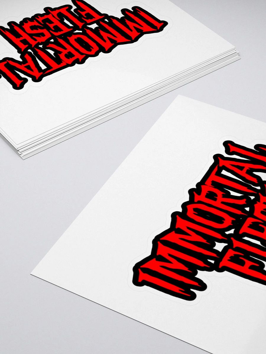 Flesh Logo Sticker (Red) product image (4)