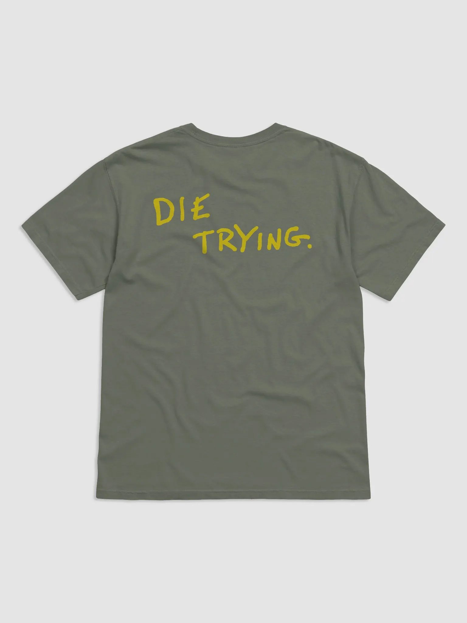 The Spirited Man Die Trying T-Shirt - Olive product image (2)