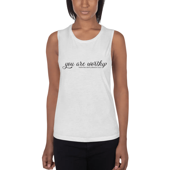 You Are Worthy Flowy Muscle Tank product image (17)