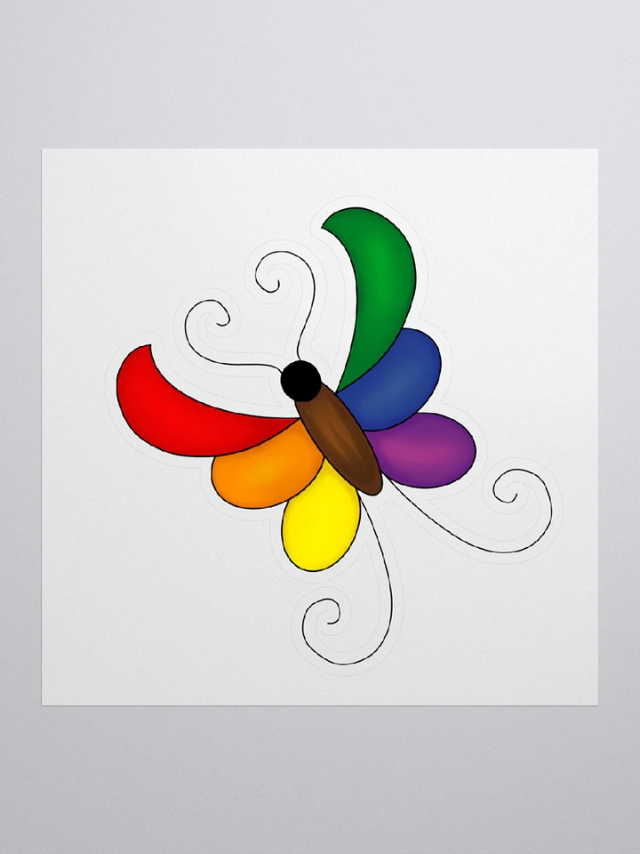 Rainbow Butterfly Sticker product image (1)