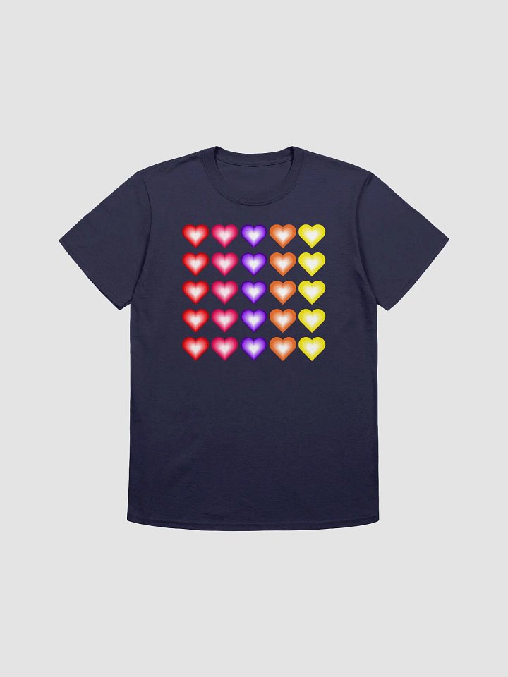 Vibrant Colorful Valentine's Hearts Unisex Softstyle T-Shirt product image (20)
