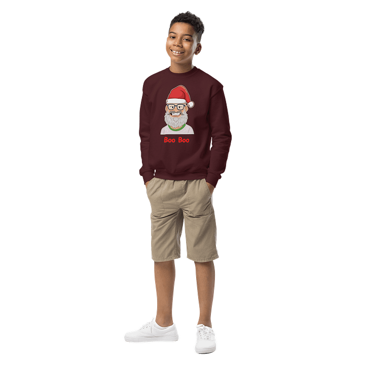 Kids Santa Boo Boo Pullover Sweatshirt product image (3)