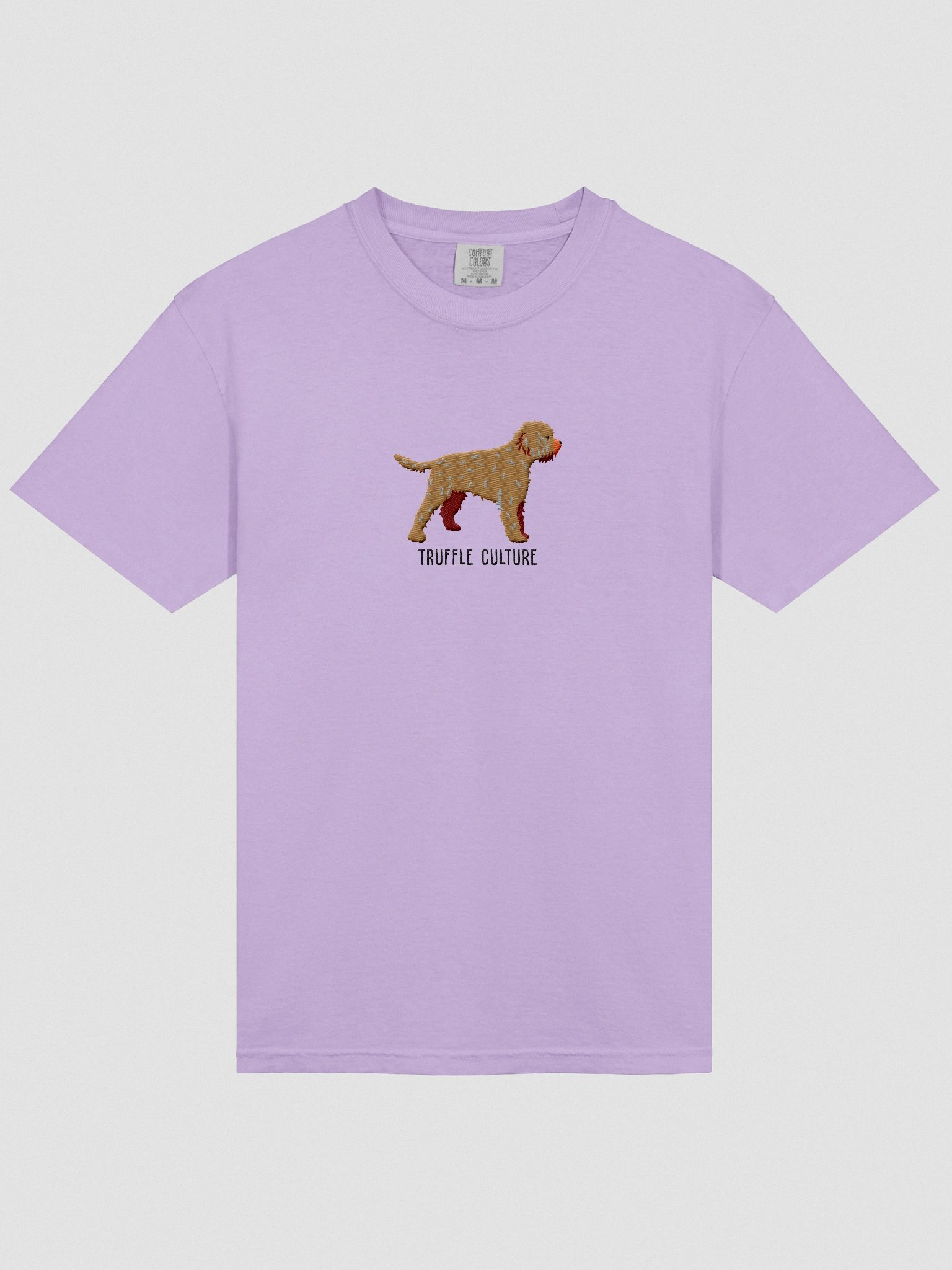 Truffle Culture T-Shirt(Embroidered) of a Lagotto Romagnolo(Tan) product image (6)