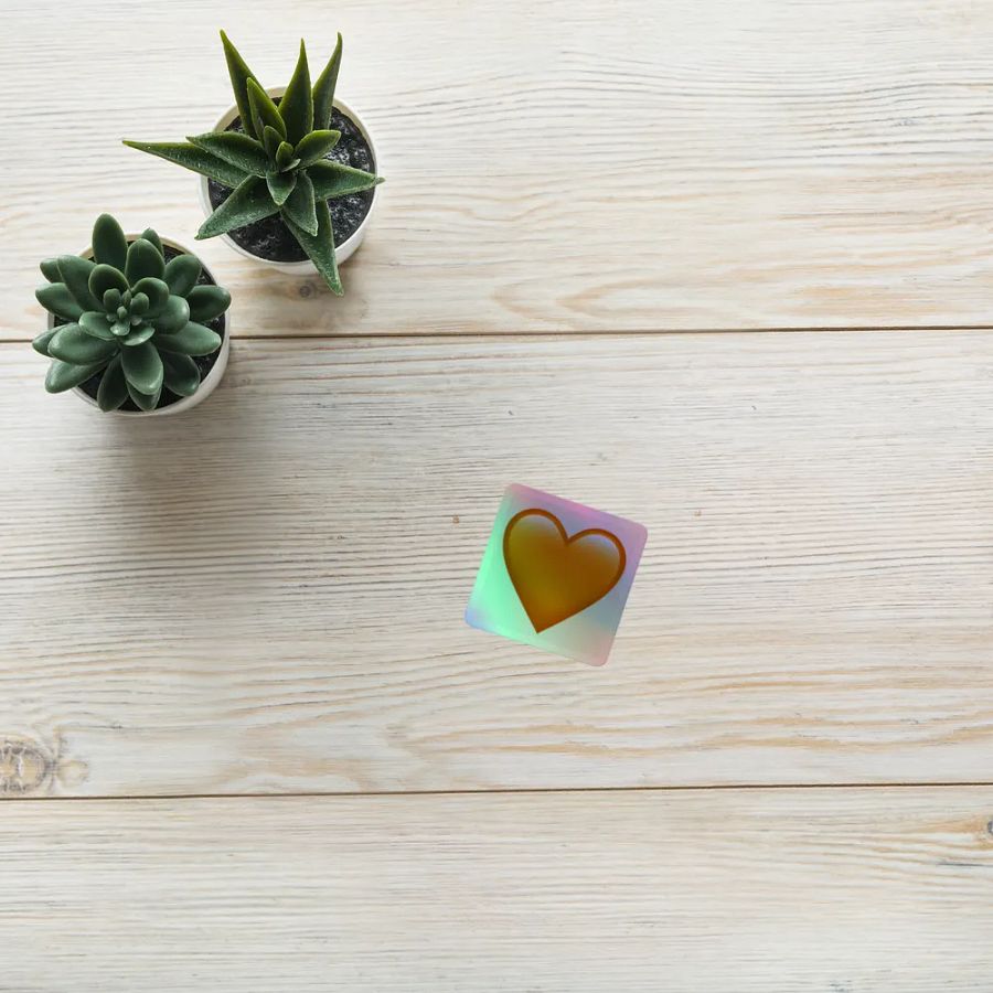 🧡Orange Heart Sticker product image (8)