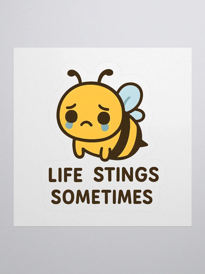 Life Stings Kawaii Bee Sticker product image (1)