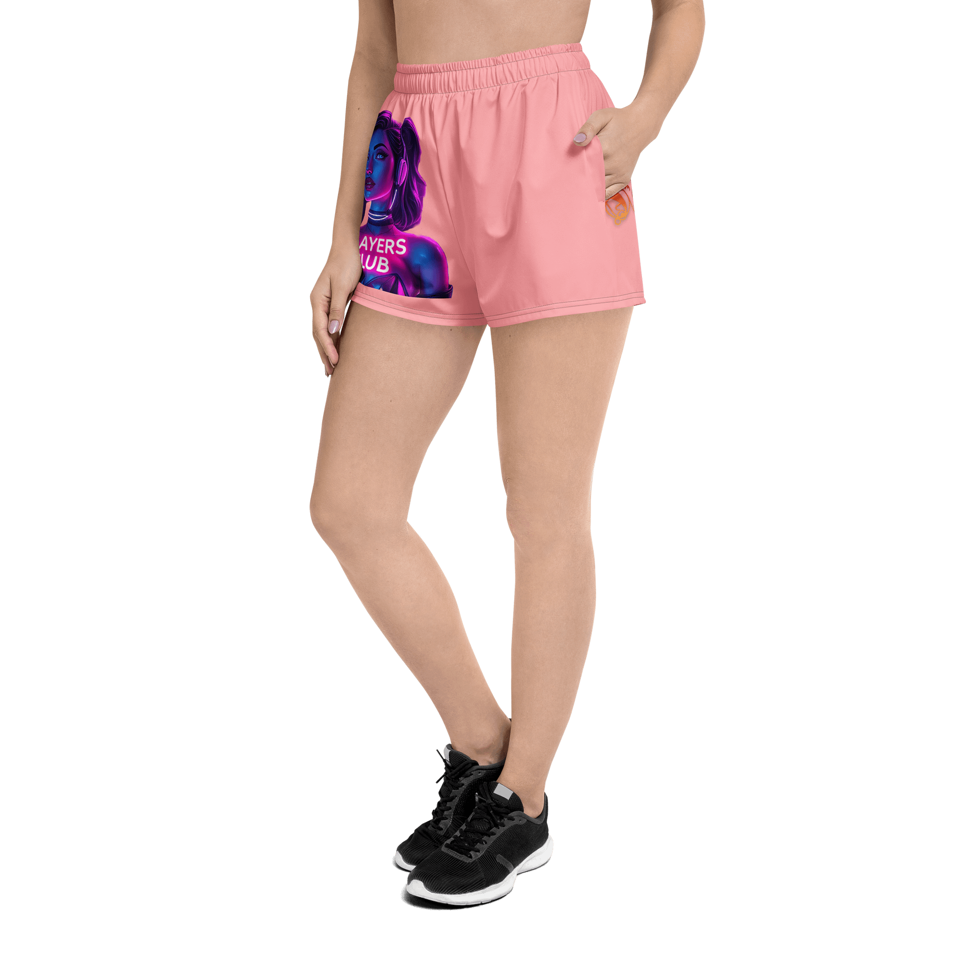 pink players club shorts product image (2)