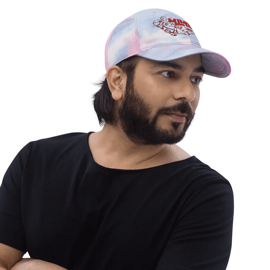 Mtman Red Embroidered Tie Dye Cap product image (12)
