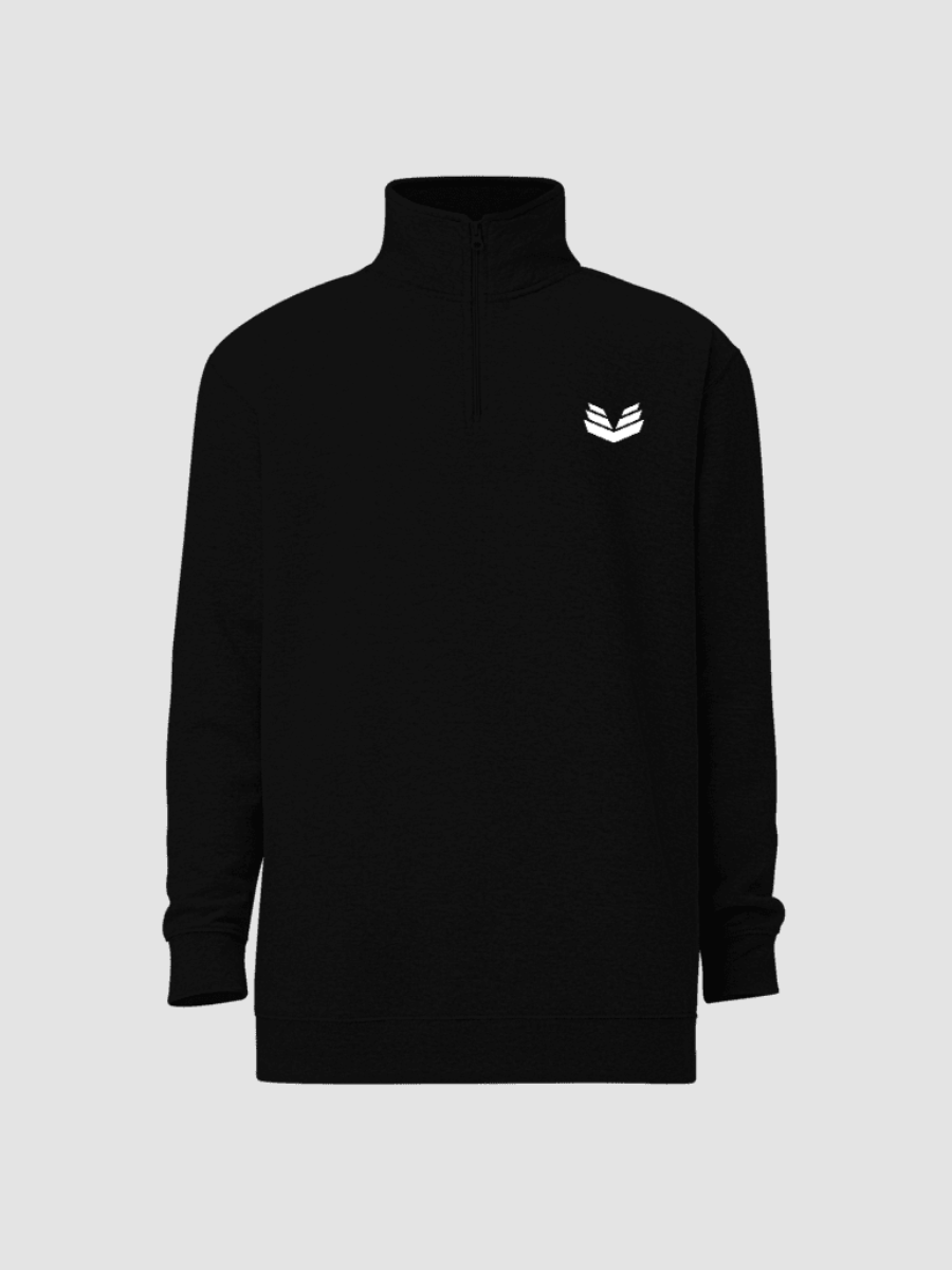 1/4 Zip Fleece Pullover - Black product image (3)