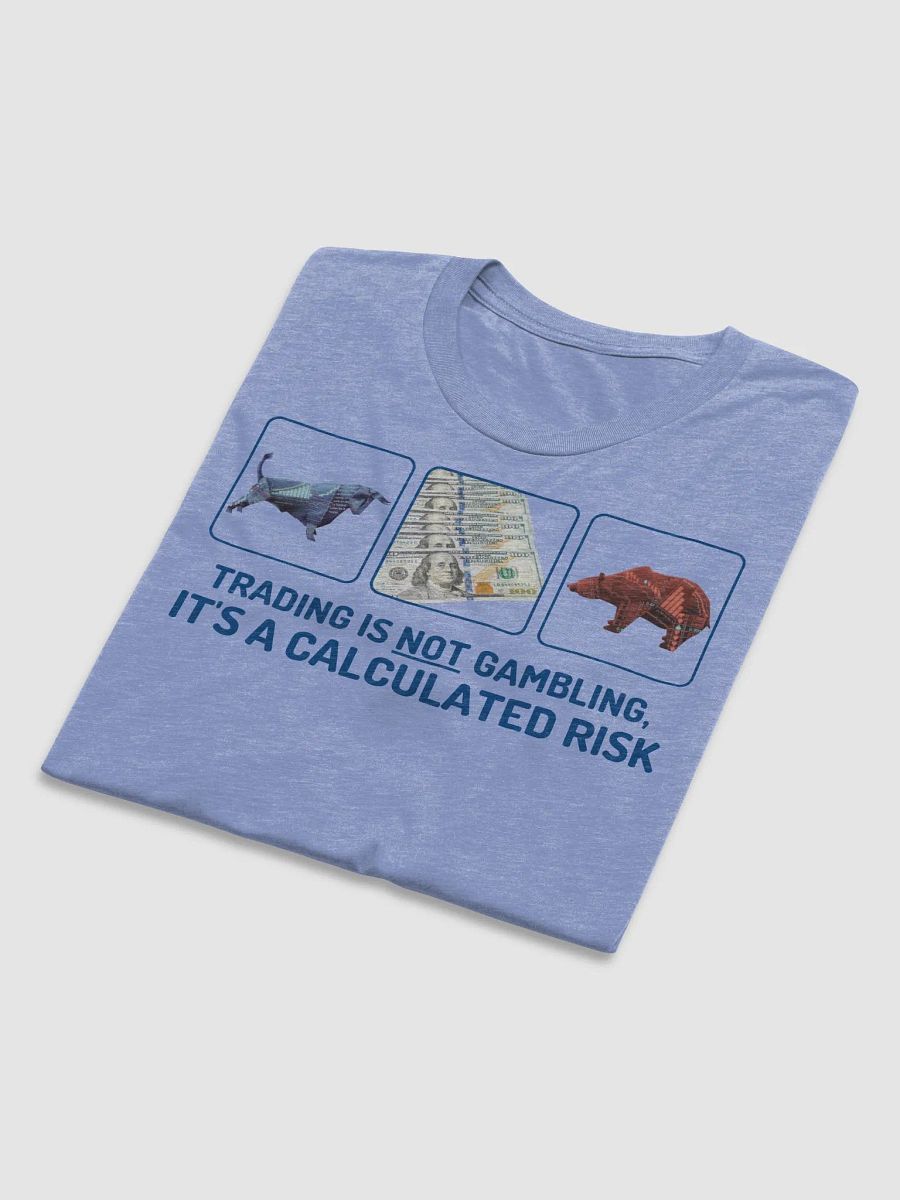 Trading is not gambling T Blue product image (6)