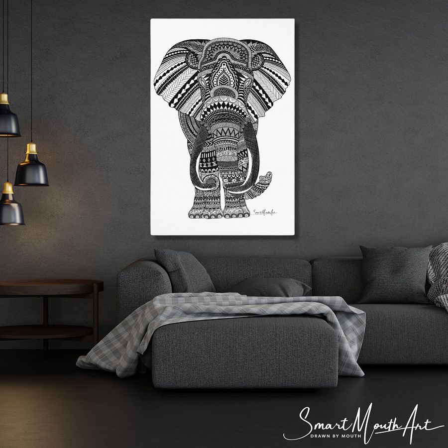 Large Elephant Print on Canvas product image (4)