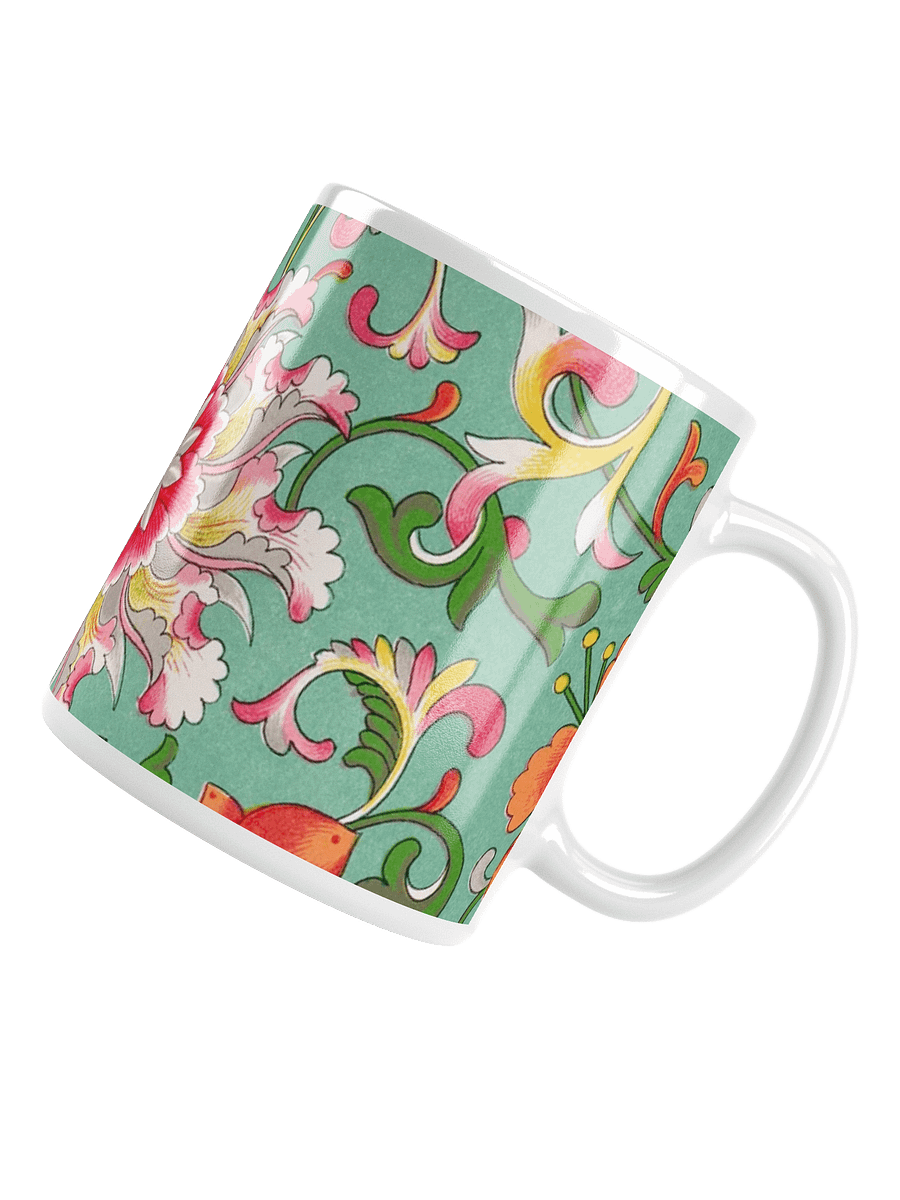 Turquoise Floral Symphony Mug product image (4)