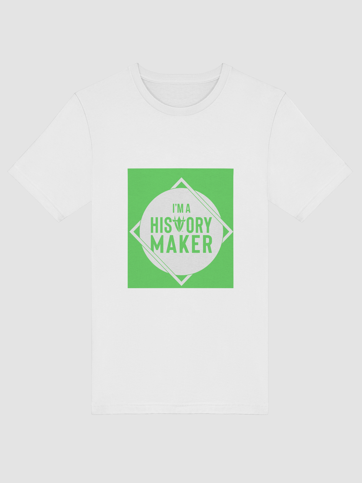 I'm a History Maker(White Border) White Shirt product image (5)