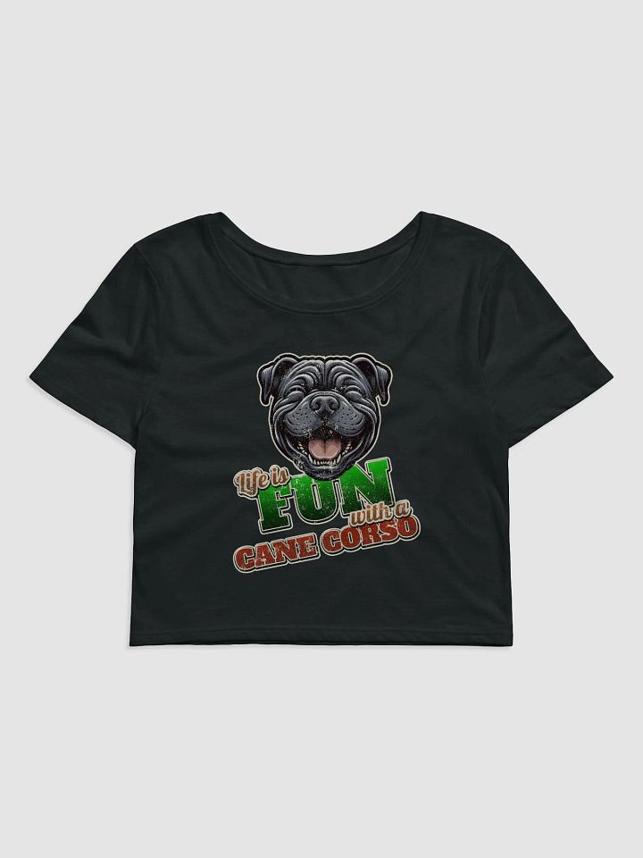 Smiling Cane Corso Women's Crop Tee product image (2)