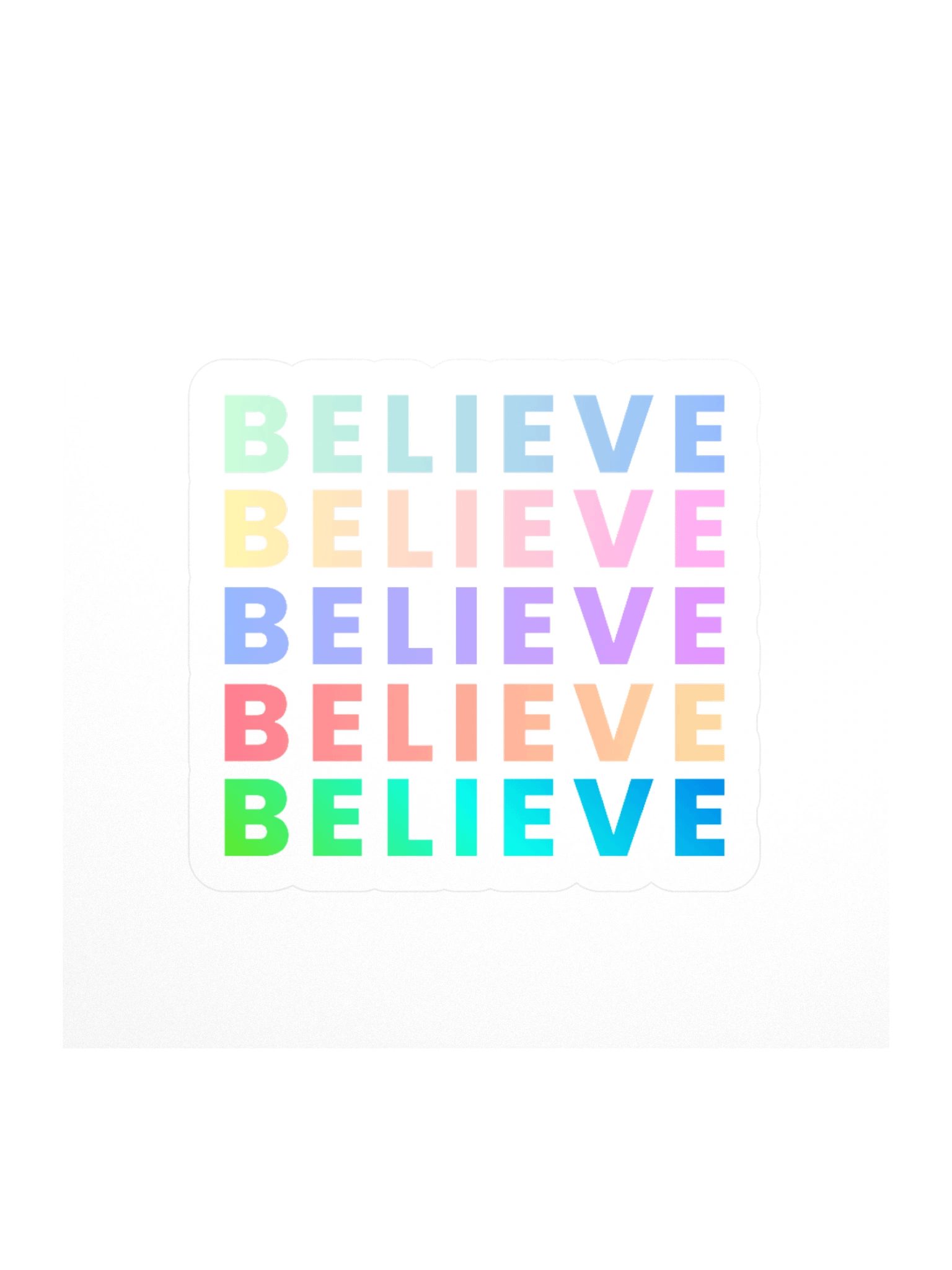 Believe Grid Kiss Cut Stickers product image (2)