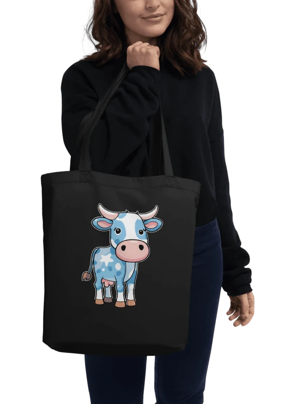 Blue Cow Eco Tote Bag product image (1)