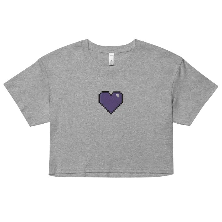 HollyRex Pixel Heart Women's Crop Top product image (1)