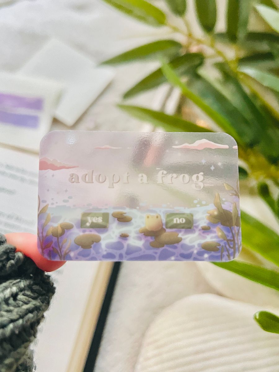 Adopt A Frog Clear Sticker product image (5)