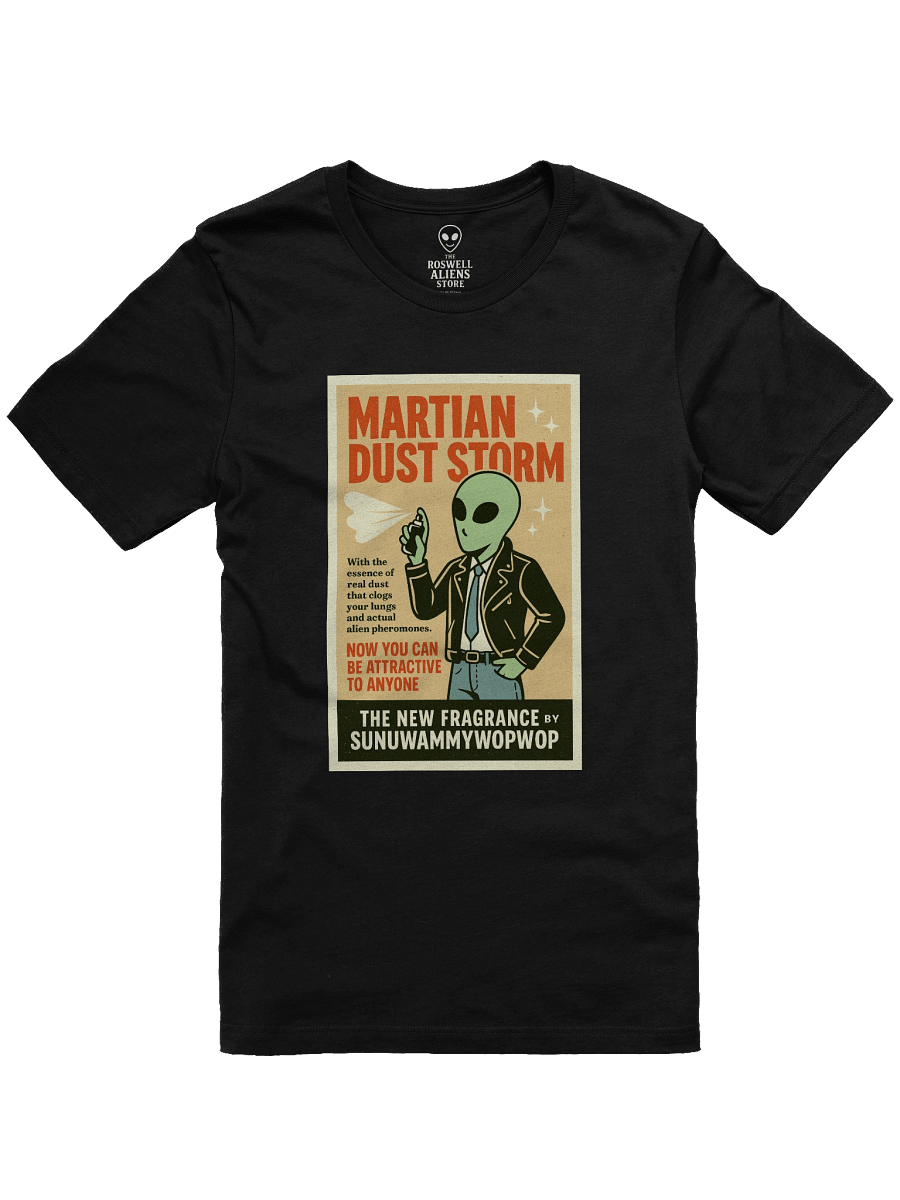 1950's Rocabilly Roswell Aliens Retro Men's Cologne Poster Unisex T-Shirt product image (3)