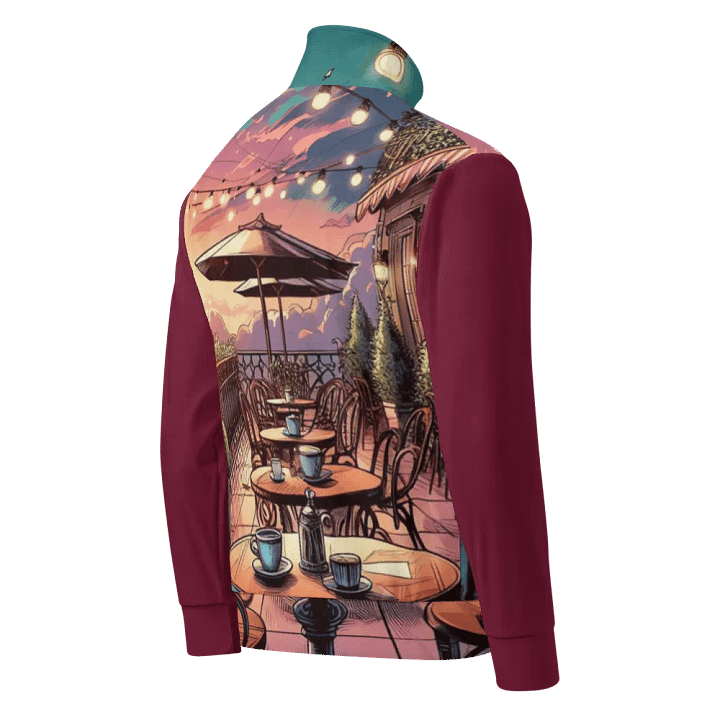 Sunset Terrace Unisex Track Jacket | AI Design product image (2)