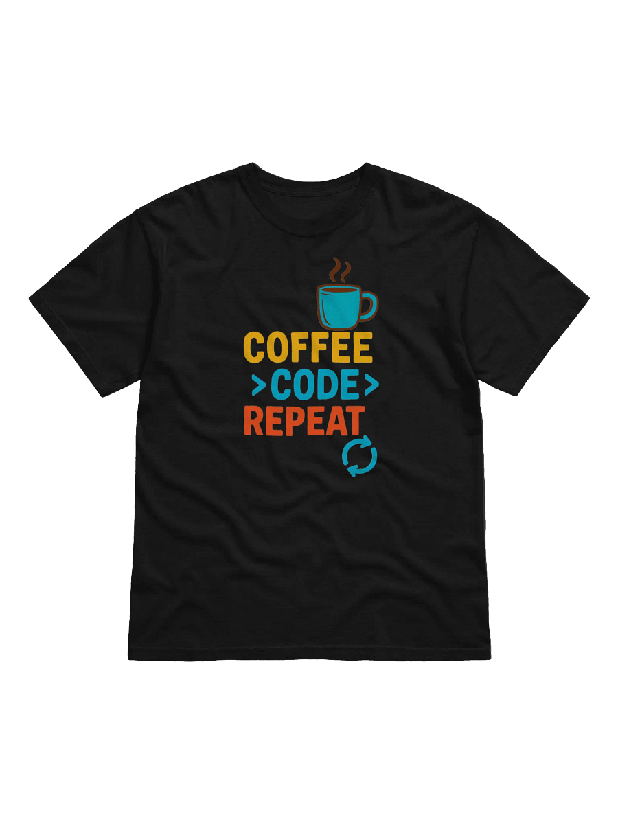 Coffee Code Repeat T-Shirt product image (3)
