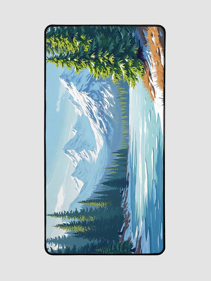 Winter Lake Mountain Desk Mat product image (2)