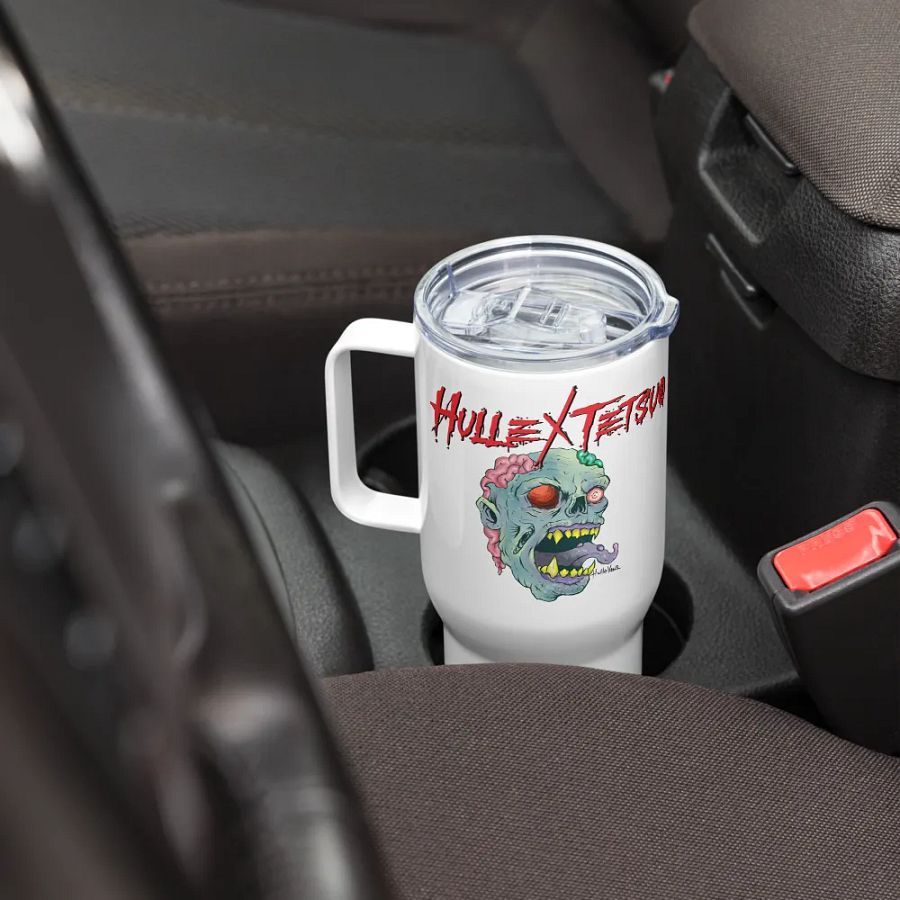 Gimme Brain Travel Mug with a Handle (HulleVane Design) product image (8)