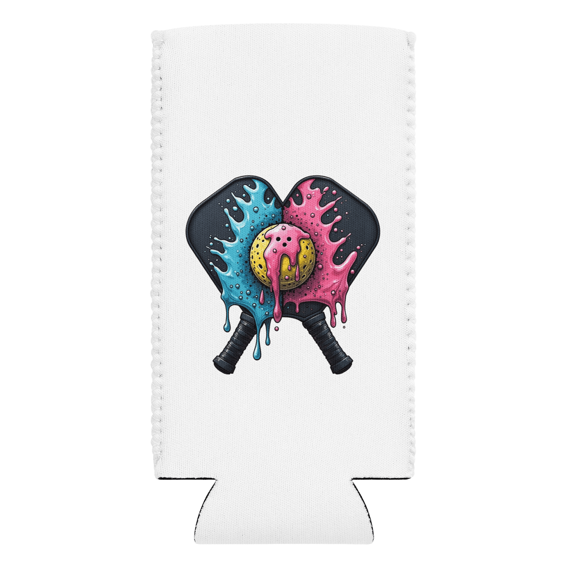 Ice Cream Pickleball Artistic Splatter Paddle Can Cooler product image (1)