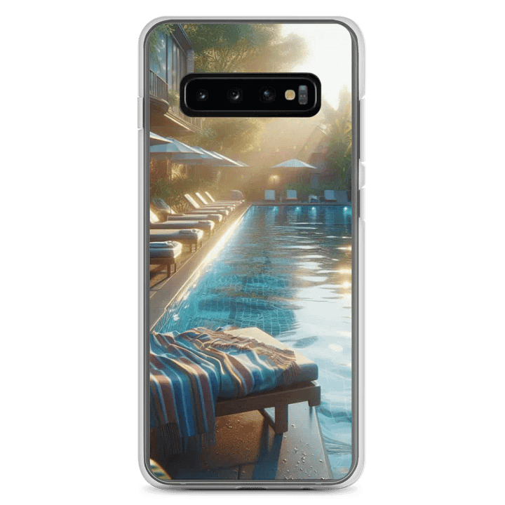 Tropical Poolside Samsung® Clear Case | Ai Design product image (8)