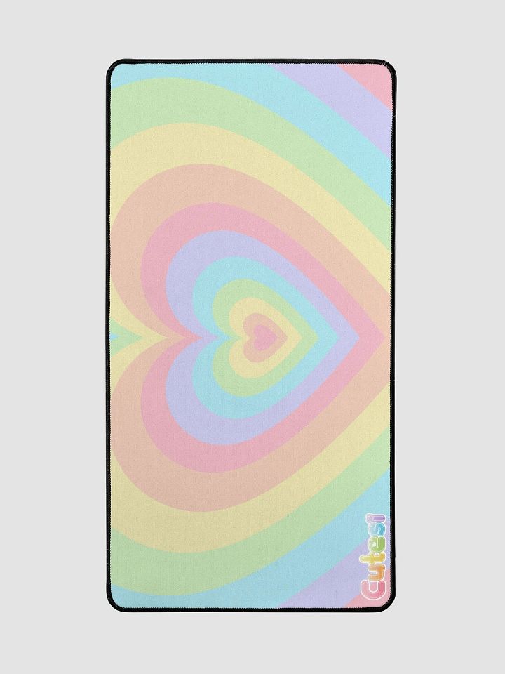 Cutesi Rainbow Heart Large Desk Mat product image (2)