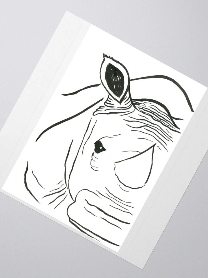 Face Of A Rhino Sticker product image (5)