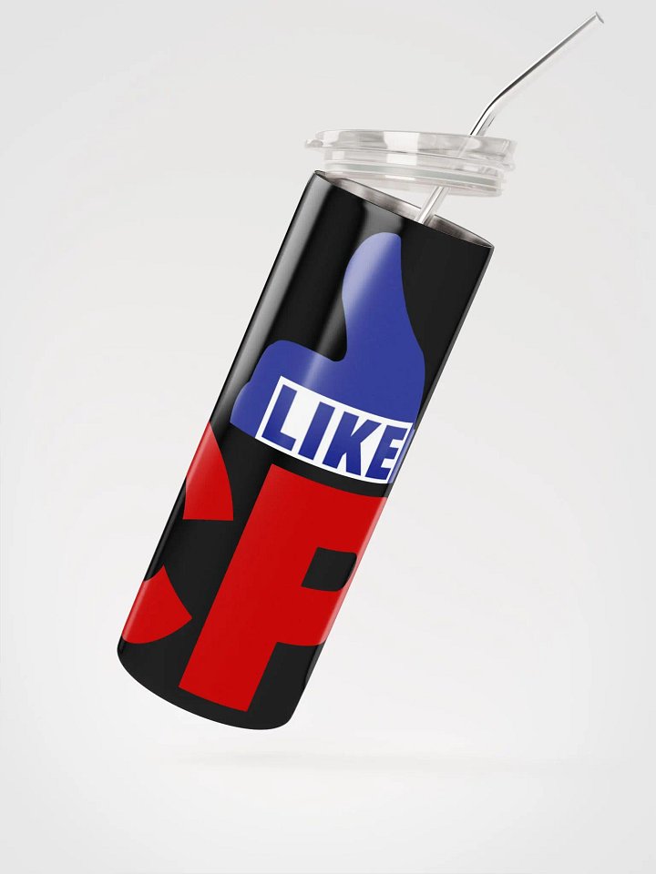 I Like CP, Red Blue, White ON Black Stainless Steel Tumbler product image (2)